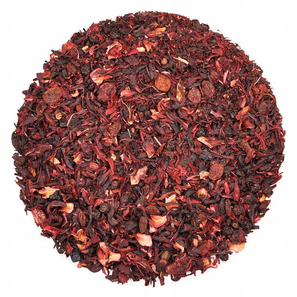 Herbata Malinowo Lipowo Hibiskus - 50g Kwiat Hibiskusa Mieszanka Smakowa