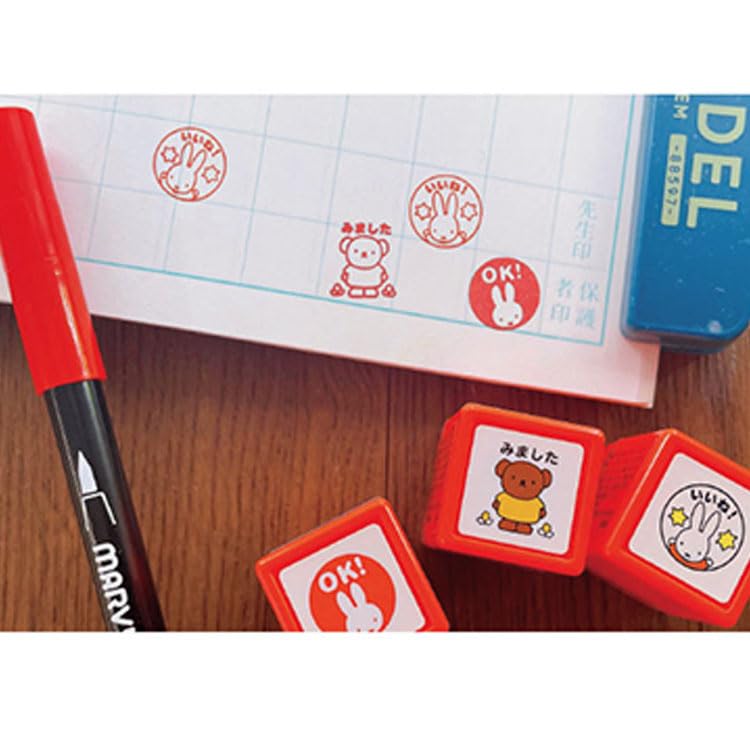 of Face Blue Mini Stamp Penetrating Stamp tried Original Logo Sticker [Set 3] Child's [Thank you_I it_Laughing] +