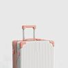 Leather Spinner Suitcase with Pull Handle, Large Capacity, Combination Lock - Perfect for Women, Men, and Students.