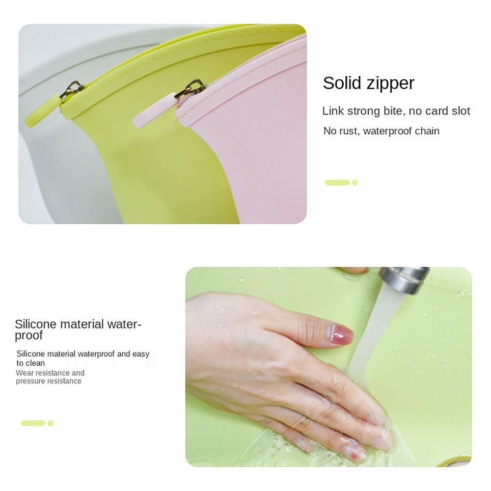 Waterproof Wallet Coin Purse with Handle Travel Pouch Simple Earphone Bag  Women Girls