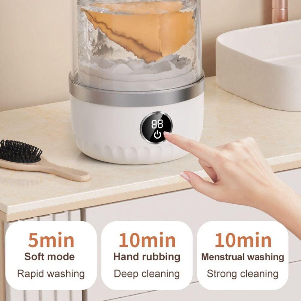 Cordless Mini Laundry Machine Rechargeable Electric Washing Cup  Camping