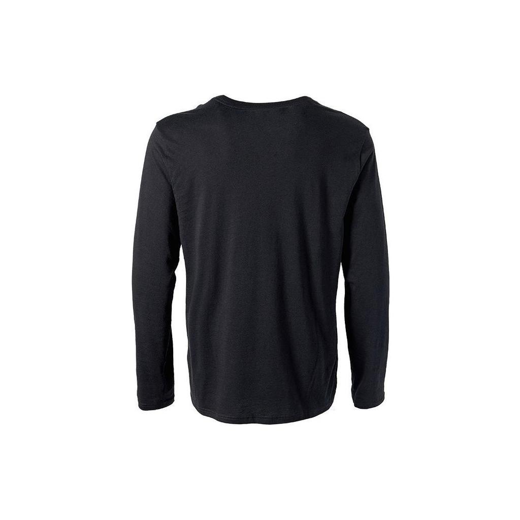 Polo Ralph Lauren SS22 Solid Color Logo Embroidered Crew Neck Long Sleeve T-Shirt Men T-Shirts Black 714844759-001