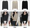 Women's Fine Wool Slimming Crew Neck Long Sleeve Knit Pullover Sweater