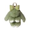 Plush Bunny Keychain Furry Faux Fur Rabbit Pendant Key Chain Soft Animal Keyring Accessory for Women Purse Backpack Decor