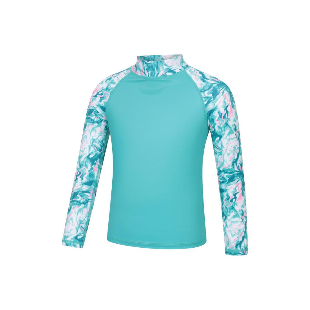 Mountain Warehouse Childrens/Kids Marble Effect Long-Sleeved Rash Guard