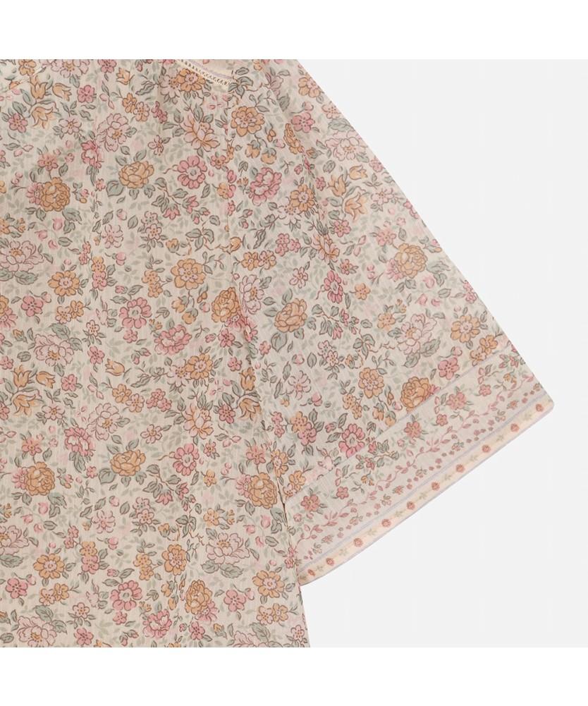 THURSDAY ISLAND Flower Border Chiffon Blouse_T264Mbl239W