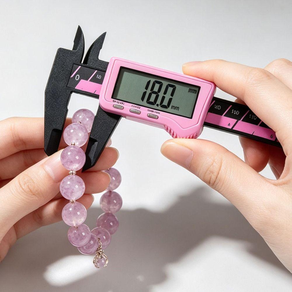 Digital Display Digital Caliper Small-sized High Precision Electronic Vernier Caliper Portable Pink Mini Digital Vernier Caliper