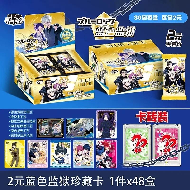 New Blue Lock Card Thread Teacher Rin Bee Music Back Nagi Makoto Shiro Guangu Blue Lock Anime Collection Card Stamp Change Cards