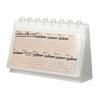 2026 Multifunctional Loose-Leaf Desktop Calendar with Memo Sections and Mushroom Buckle
