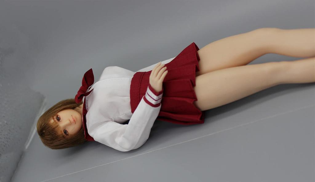 Scale Figure Female School Student Cute Pure Sailor Uniform Set Compatible with TBLeague Figures and Head Not [TOYBARJAPAN] 1/6 Accessories/Slender