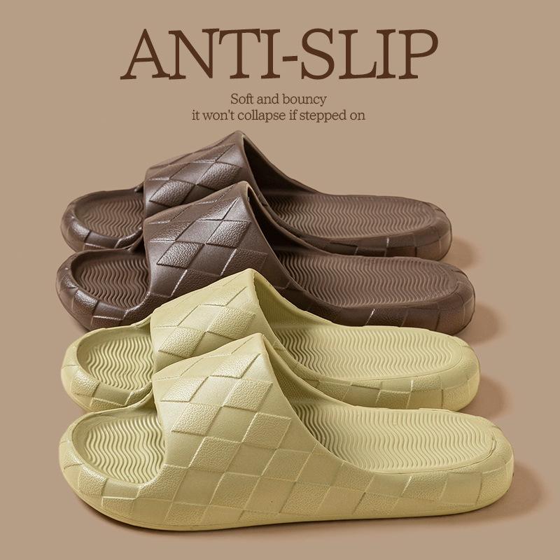 Retro silent slippers summer new bathroom bath non-slip deodorant home sandals