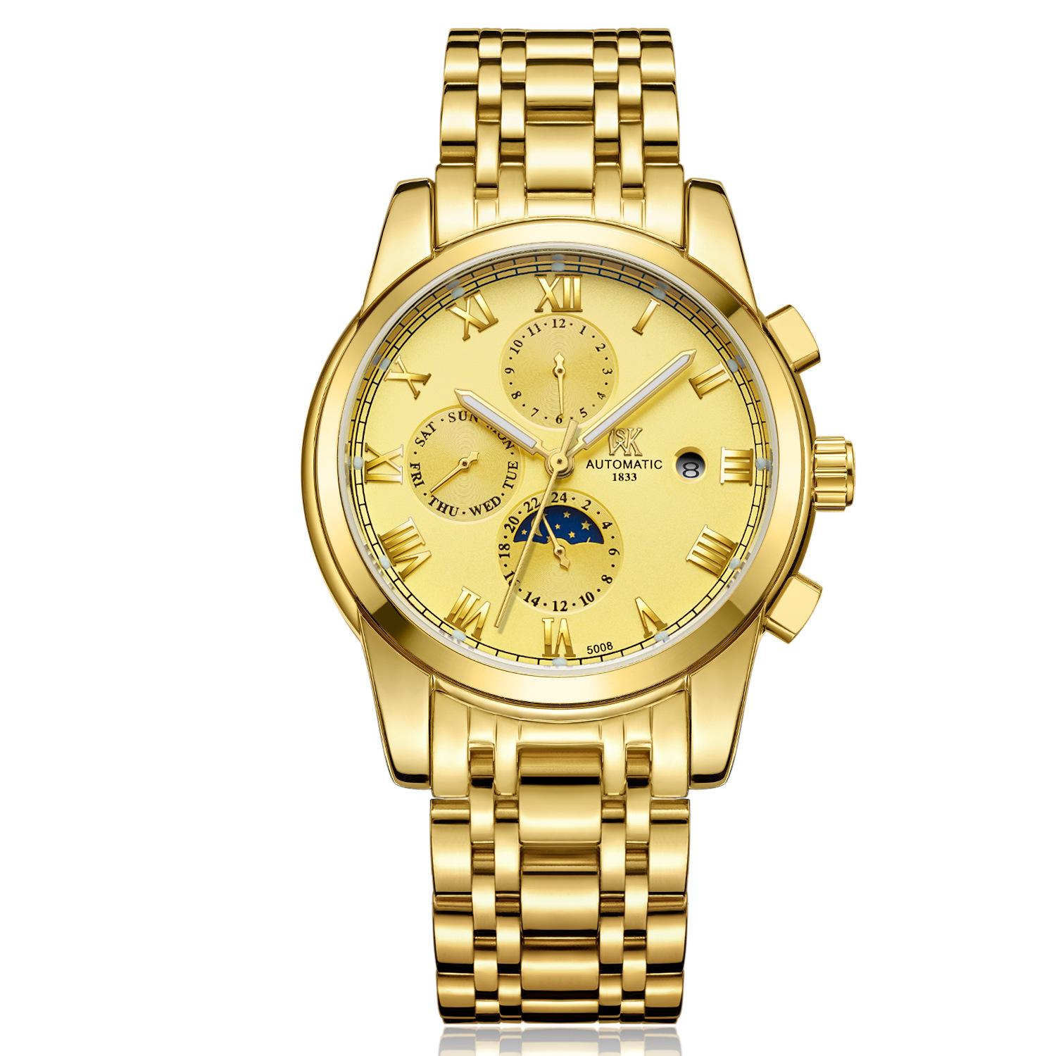 

Нові ТОП-брендові елітні чоловічі годинники з коробкою. Автоматичні ділові чоловічі механічні годинники