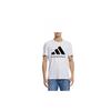Adidas Classic Logo Print Comfortable Breathable Skin-Friendly Casual Knit Crew Neck Short Sleeve T-Shirt Unisex Tops White Black ADICLTS24TK-WB