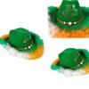 Saint Patricks Day  Hat Sparkly Irish Leaf for Men Women Photo Props
