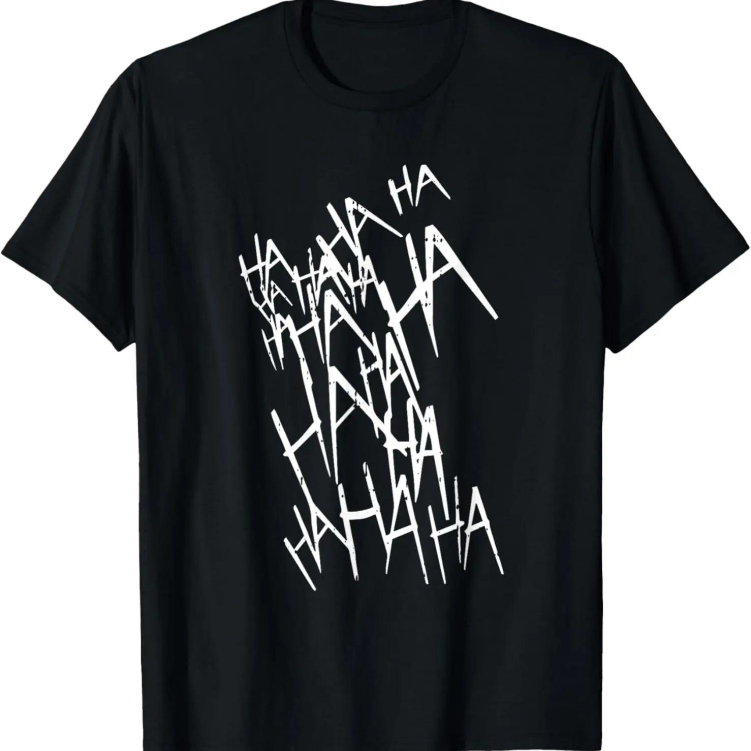 

Hahaha Halloween Costume Funny Men Women Kids T-Shirt S чёрный