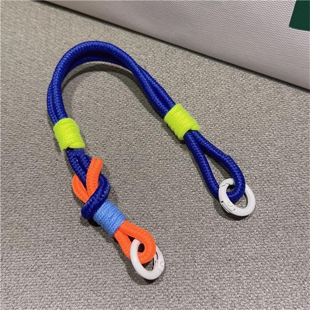 Korean Cute Colorful Mobile Phone Portable Anti-loss Lovely Knot Hand Bracelet For iPhone 16 Pro Max Samsung Flip 6 Coloed Rope