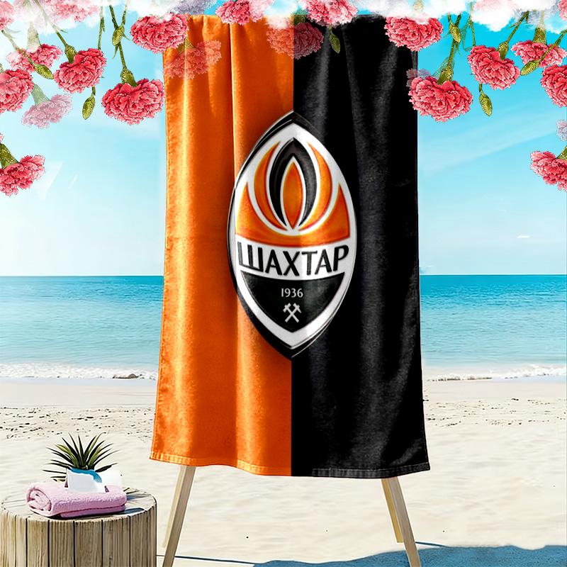 Shakhtar Print Beach Towel, Large Soft Quick Dry Towel for Beach Camping Swimming
