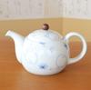Stylish stainless steel teapot with tea made in Japan featuring a unique floral rabbit design built-in strainer, (Arita ware/Hasami ware), (U-pot),