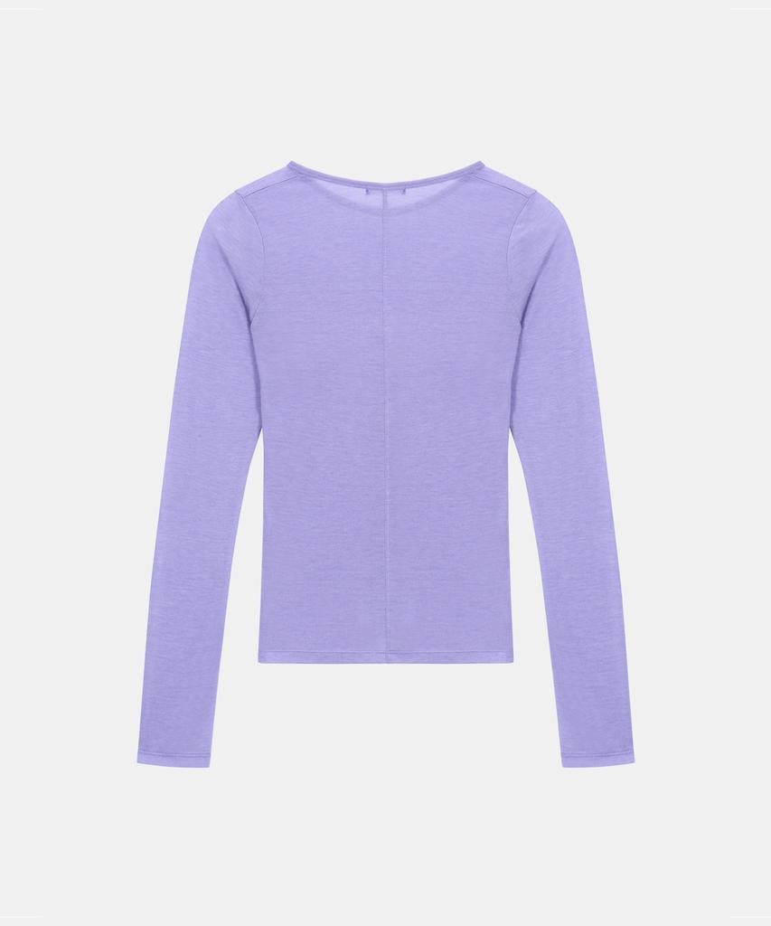 POETSEOUL Wool Line T-Shirt_Purple