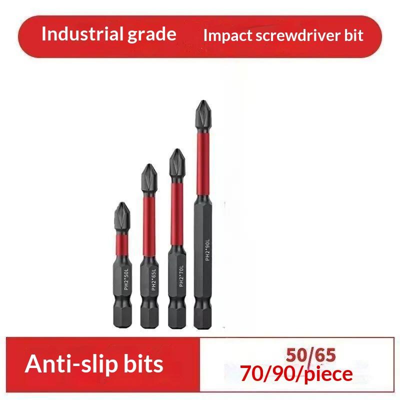 1 Set Anti Slip Bits Magnetic Screwdriver Bit Set Alloy Steel Impact Resistance Bits Phillip Suitable For Electric Drills