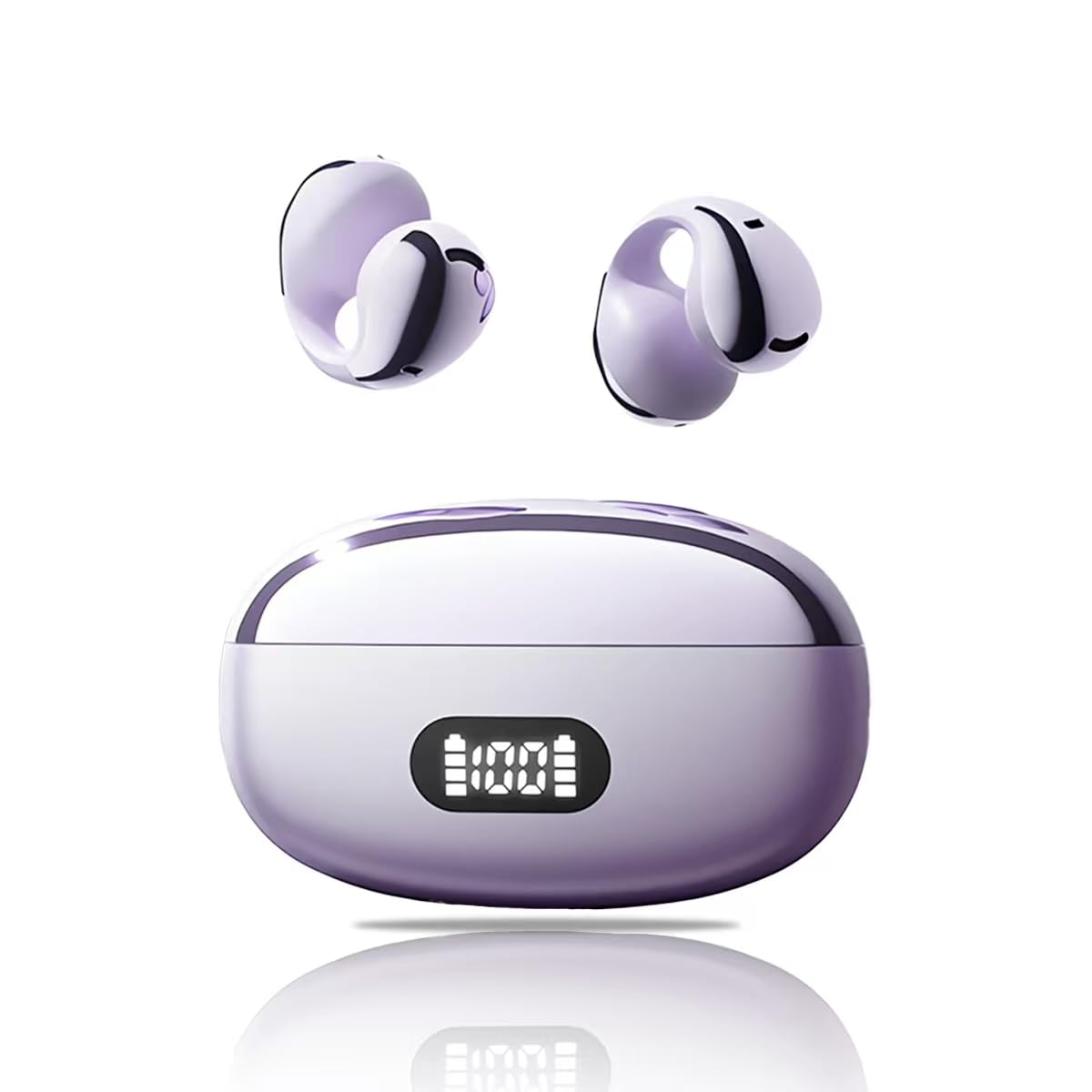

Kratos Wireless Earbuds Ear Cuff Sound Bluetooth Instant No Mistakes with Physical Revolutionary Bone Conduction Up to 60 Hours of Comfortable Fast