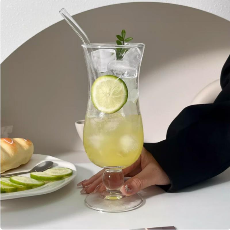

Hurricane Cocktail Glass Set with Straws