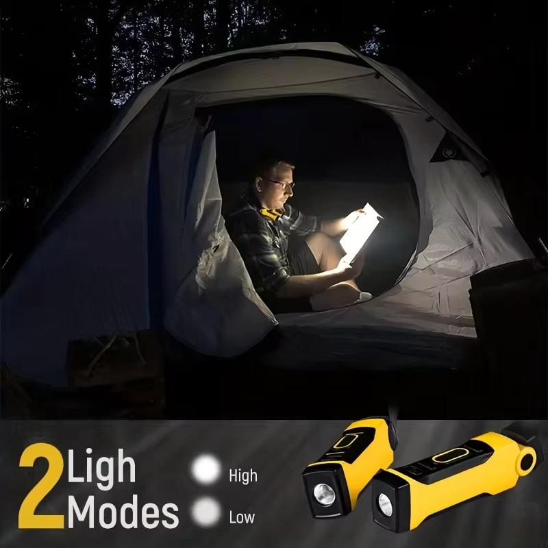 Rechargeable USB Reading Lamp Neck Book Light, 2 Brightness Levels, Bendable Arms for Camping, Repairing Book Lights