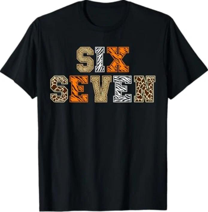 Animal Print Clothes Six Seven Zoo 67 Meme T-Shirt 3XL
