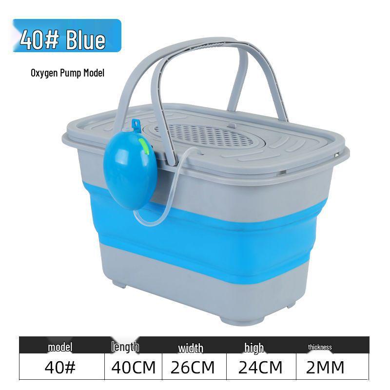 Collapsible Fishing Bucket for Live Fish - Durable and Thickened Fish Keeper Box