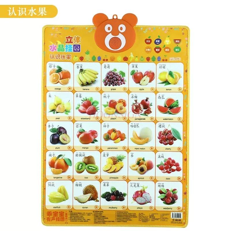 Early Childhood Education For Children Learning Pinyin Understanding Chinese Characters Crystal Sound Wall Charts Toys