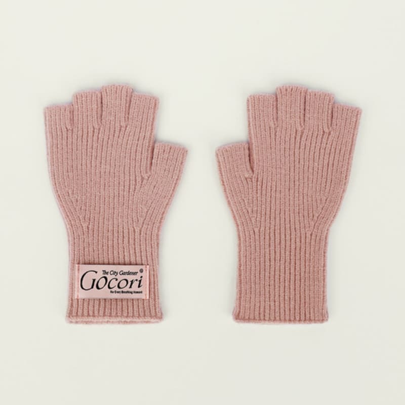 GOCORI FINGERLESS SHORT GLOVES - PINK