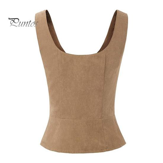 Weste für Damen mit Schnürung, Riemen, Renaissance, Vintage, quadratischer Ausschnitt, ärmellos, mittelalterlich, schmale Passform, einfarbig, Halloween, Cosplay, Performance-Oberteil