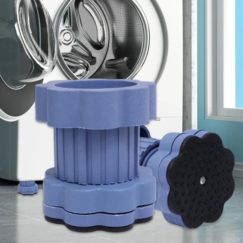 4Pcs Universal Heightening Pad For Washing Machine Base Shock-Absorbing Slip Base for Refrigerators Proof and Silent