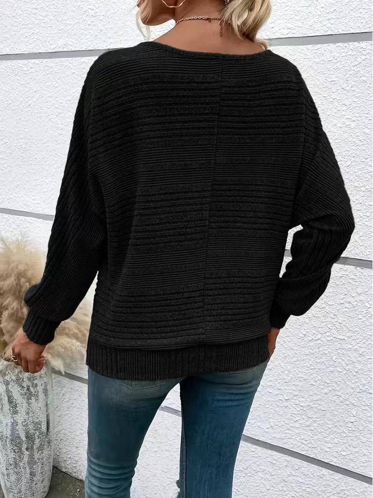 Women's Casual Solid Color Long Sleeve Zip Pullover Top (Autumn/Winter 2025)