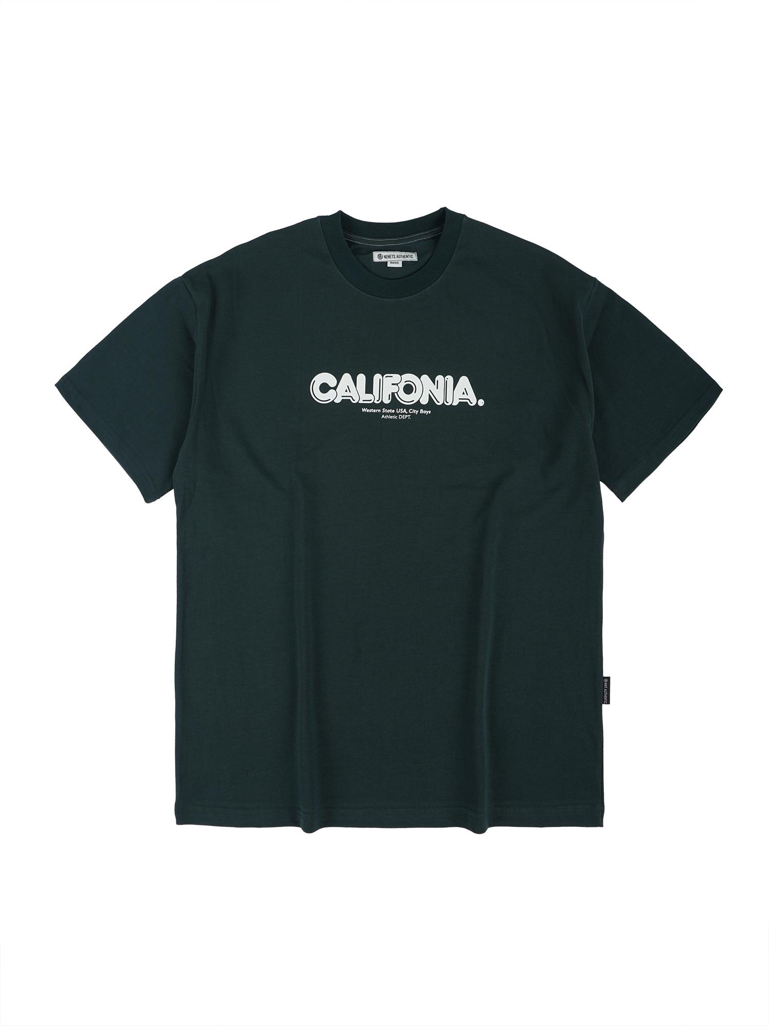 Nenets Authentic Califonia S/S Tee Deepgreen Deepgreen/Basic(M)/Free