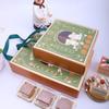 Handmade Dessert Gift Box Bronzing Process Mooncake Packaging Boxes Durable   Guest Party