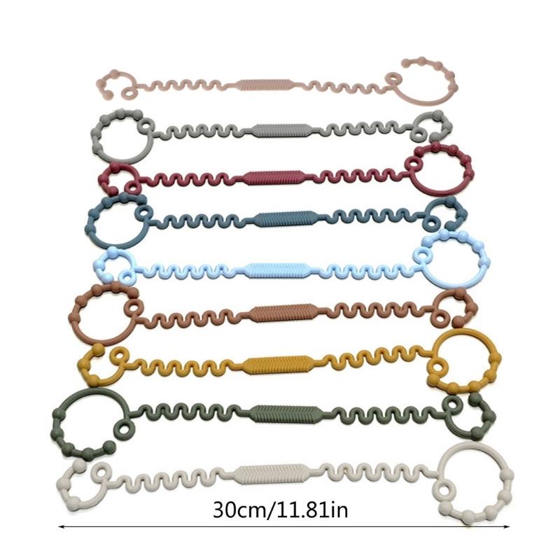 Masticaglio in Silicone per Alimenti, Portabicchiere, Giocattolo Cattura, Cinghia Portabicchieri per Passeggino, Seggiolone, Seggiolino Auto