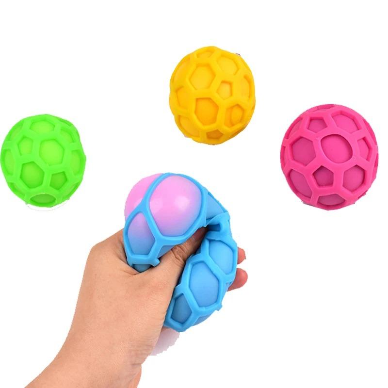 Bunter Entlüftungsball, sicheres Quetschspielzeug, entzückender Anti-Stress-Ball, TPR-farbiges Entlüftungsball-Spielzeug, Quetschspielzeug, Stress abbauen