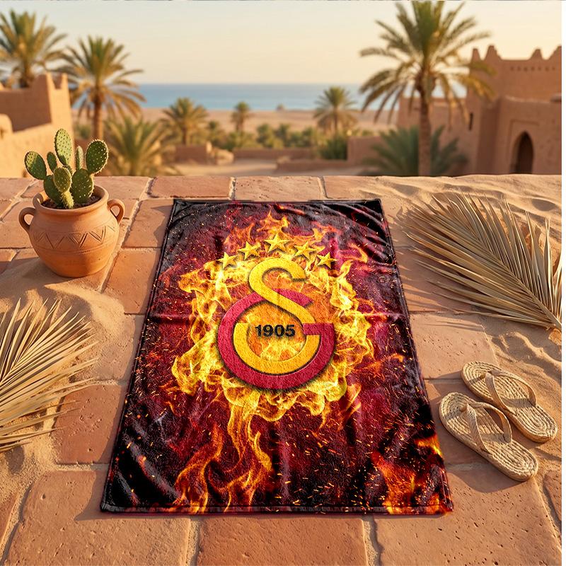 Galatasaray FC Druck Mikrofaser Strandtuch Schnelltrocknend Saugfähig Großes Handtuch für Strand Schwimmen Reisen