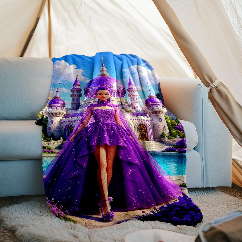 Demon Hunter printed throw blanket—soft,warm;versatile blanket for all seasons—perfect as &air-conditioning throw,nap blanket