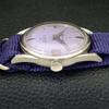 VINTAGE TITONI AIRMASTER TITOFLEX HAND-WINDING SWISS MENS PURPLE WATCH a702035-5