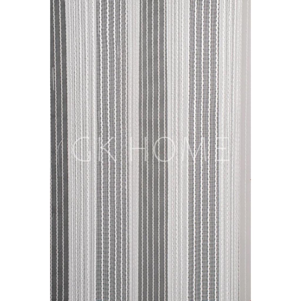 Luxury Wrinkle-free Striped Chain Tulle Tulle Curtain 1/3 Sewing In Thick Pleated