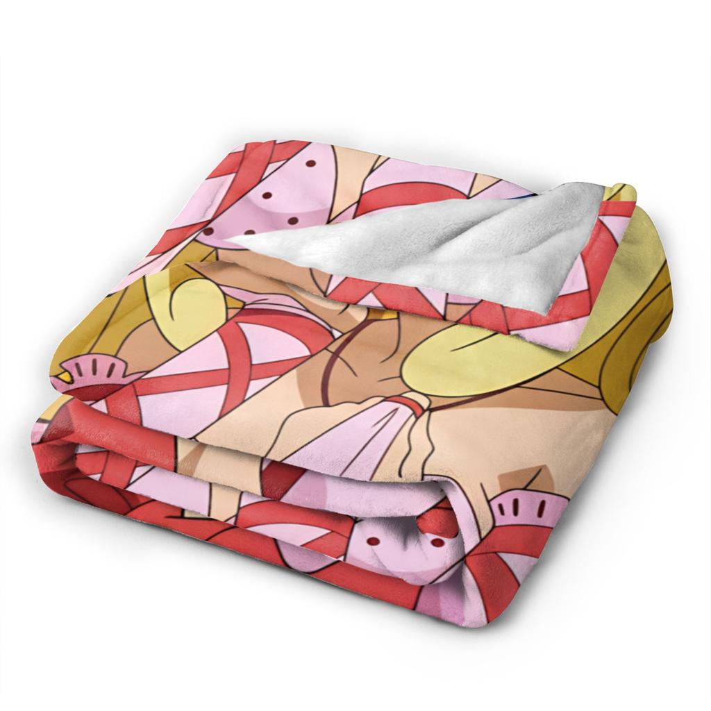 M-Mermaid Melody Pichi Pichi PitchS Blanket Picnic Flannel Throw Blanket For Couch Chair Soft Warm Custom Quality BedspreadX