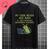 Funny Programmer Graphic Tshirt Late Night Coding My Eyes Are Sore Slogan Humor Style Causal Pure Cotton Short Sleeve Tshirt