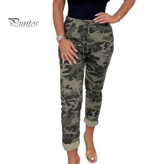 

Женские брюки с камуфляжным принтом, облегающие брюки с эластичной резинкой на талии и боковыми карманами, повседневные девятые брюки, повседневные спортивные длинные брюки-карандаш L армия зеленый