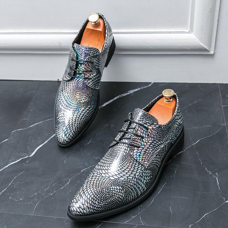 

Мужские роскошные туфли из лакированной кожи с острым носком Модная обувь для вечеринок Банкетная обувь Обувь для отдыха на шнуровке Вечерняя обувь известных брендов 43 чёрный