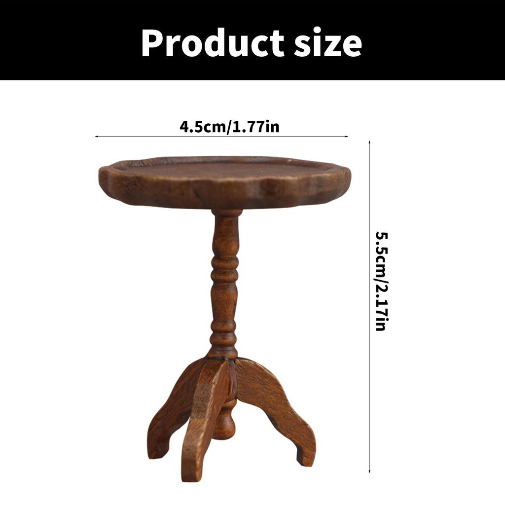 1:12 Dollhouse Miniature Furniture Coffee Table Dollhouse Living Room Decoration Model Side Table Dollhouse Accessories