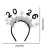 2026 Parties Supplies Happy New Years Headband Glitter Women Costume Hair Bands Tiara For Celebration Holiday Christmas