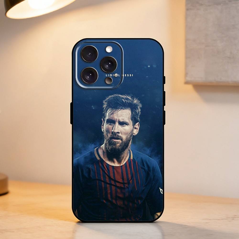 F-Piłka nożna S-Gwiazda L-Lionel Messi Etui na telefon na iPhone 17,16,15,14,13,12,11 Plus,Pro Max,XS,Miękki silikonowy czarny pokrowiec