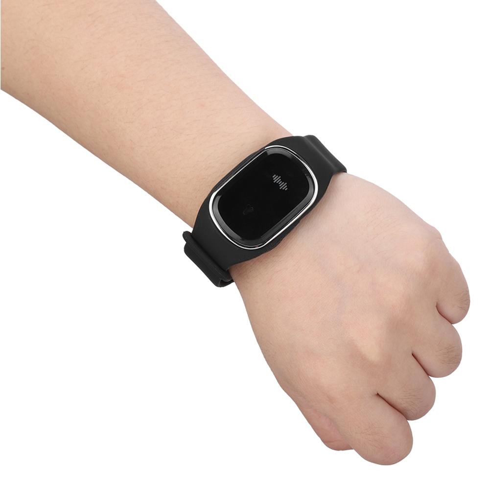 Sommer Armband Wiederaufladbares Intelligentes Mückenabwehr Wasserdichtes Armband (Schwarz)